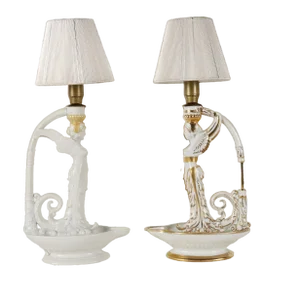 Lamps from Capodimonte, Set of 2