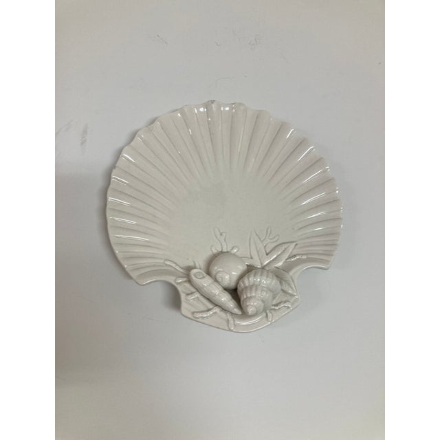 White Fitz and Floyd Shell Dish For Sale - Image 8 of 8