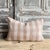 2020s French Linen Lumbar Case – Vichy Nude For Sale - Image 5 of 6