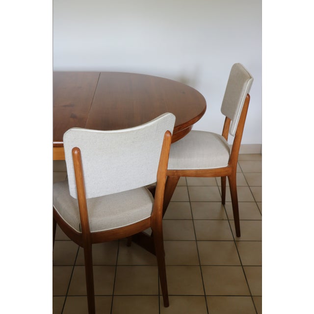 Extendable Round Table in Wood, 1970s For Sale - Image 16 of 17