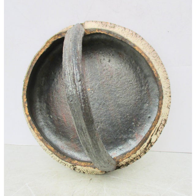 Peter Lane Ceramic Basket Circa 1998 For Sale - Image 9 of 9