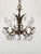 Vintage Overflowing Dark Patina Ornate Bronze Cut Lead Glass Crystal Chandelier For Sale - Image 13 of 17