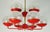 Mid-Century Modern Chandelier in Red Metal and Brass, 1960s For Sale - Image 10 of 14