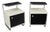 Czech Bauhaus Bedside Tables in Chrome-Plated Steel, 1940s, Set of 2 For Sale