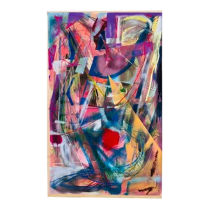 Original Abstract Painting by Erik Sulander Mixed-Media on Dacron 38x62