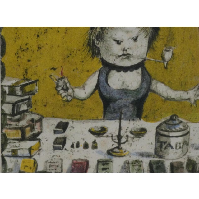 Tsuguharu Foujita, La régie, Lithograph For Sale - Image 4 of 6