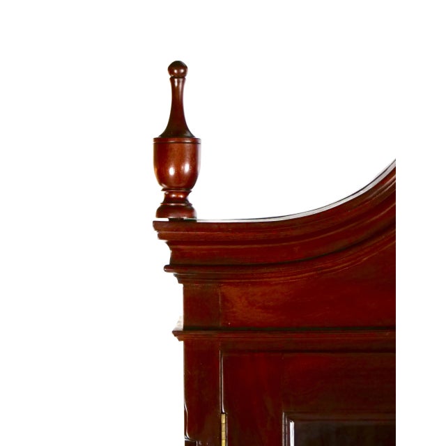 Mahogany Wood Chippendale Style Display Cabinet For Sale - Image 4 of 10