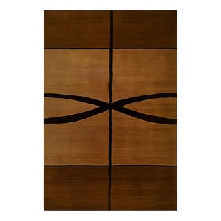 Vanilla Modern Rectangular Rug by Tapis Studio for Hommés Studio For Sale