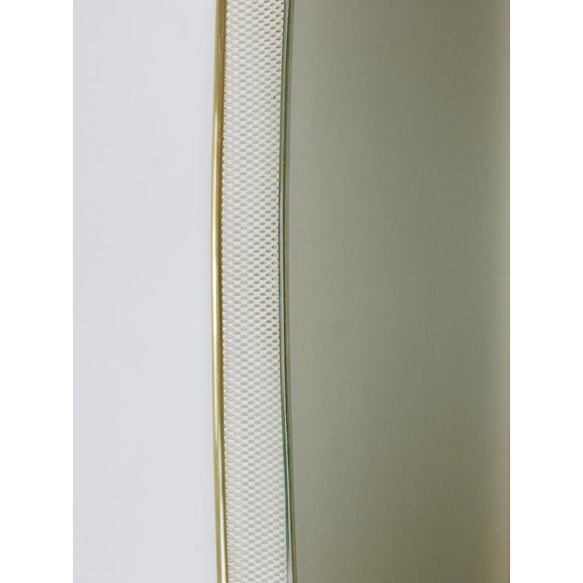 Mid-Century Wall Mirror in Rigitulle Metal & Brass by Vereinigte Werkstätten for Kunst, Germany, 1950s For Sale - Image 16 of 18