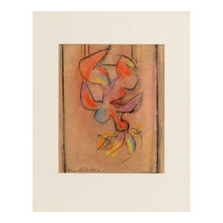 Manfred Schwartz the Trapezist Pastel, 1953 For Sale