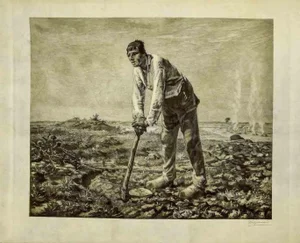 Félix Henri Bracquemond, Farmer, Etching, 1860
