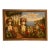 XL Framed Vintage Floral Landscape Oil Painting For Sale
