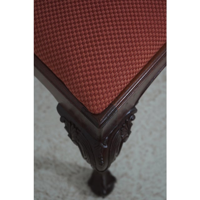 Wood Set of 8 American Drew Chippendale Mahogany Dining Chairs For Sale - Image 7 of 18