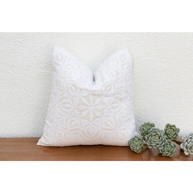 Textile Sana Applique Pillow Cover For Sale - Image 7 of 7