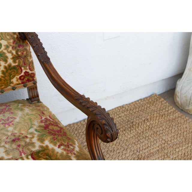 Antique French Carved Walnut Mouton Settee For Sale In Los Angeles - Image 6 of 14