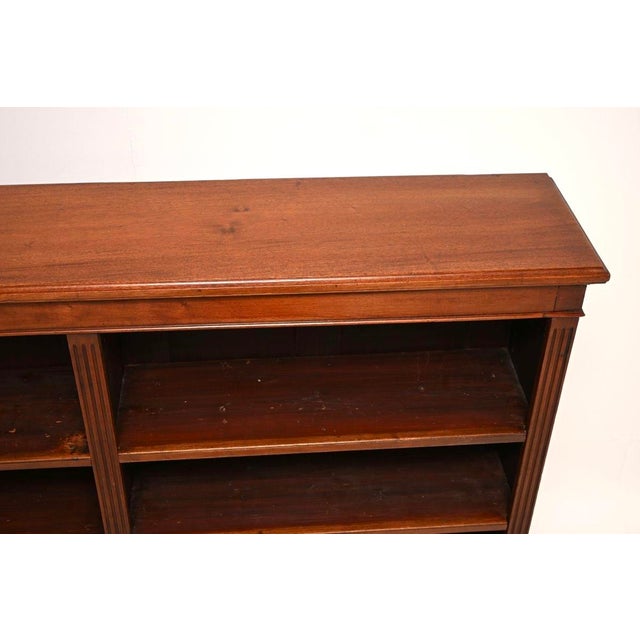 Wood Antique Victorian Open Bookcase, 1860 For Sale - Image 7 of 10