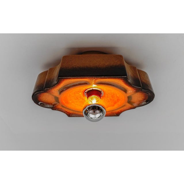 1960s Mid-Century Modern Ceramic Wall Lights, 1960s, Set of 3 For Sale - Image 5 of 14