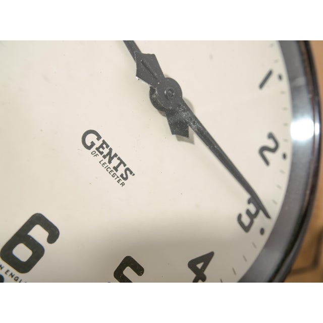 Double-Sided Station Clock from Gents of Leicester, England, 1940s For Sale - Image 6 of 16
