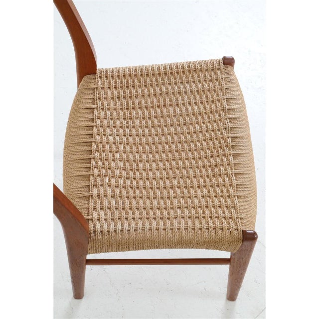 Danish GS60 Chairs in Teak and Paper Cord by Arne Wahl Iversen for Glyngøre Stolefabrik, 1970s, Set of 6 For Sale - Image 14 of 18