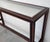 Mid Century Italian Willy Rizzo Style Rectangular Console Table With Glass Top For Sale - Image 11 of 12