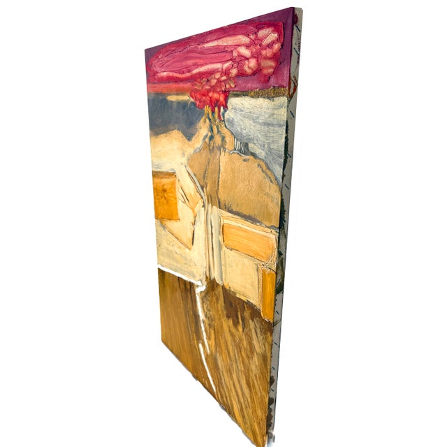 "February 21st - Red" Abstract Expressionist Landscape by William Morehouse For Sale In Monterey, CA - Image 6 of 10