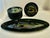 Mid-Century Modern French Robert Picault Black Glazed Ceramic Fish Vallauris Set 15 Pieces For Sale - Image 3 of 13