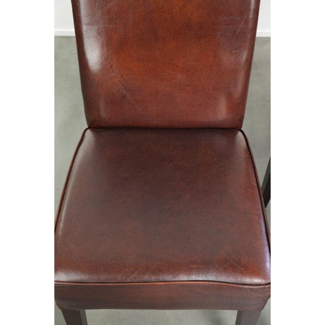 English-Style Sheepskin Dining Chairs, Set of 6 For Sale - Image 9 of 16