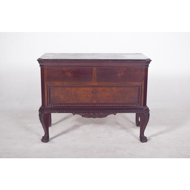 Antique Portuguese Half Chest of Drawers, 1890s For Sale - Image 4 of 8