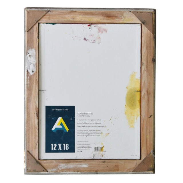 Brown Silvio Silvestri, Listed Artist Canyon Mountains & River Landscape Oil Painting Including Antiqued Gold Frame For Sale - Image 8 of 11