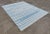 Sky Blue Handmade Reversible Cotton Vegetable Dyed Blue and White Striped Rug-6'x9' For Sale - Image 8 of 12