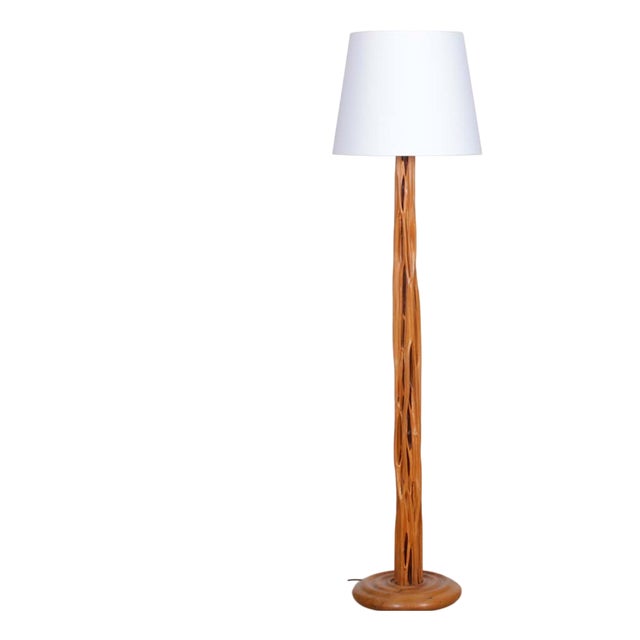 Floor Lamp in Sacred Wood, 1960 For Sale