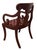 Henkel Harris Vintage Craftique Traditional Empire Style Cherry Arm Chair For Sale - Image 4 of 6