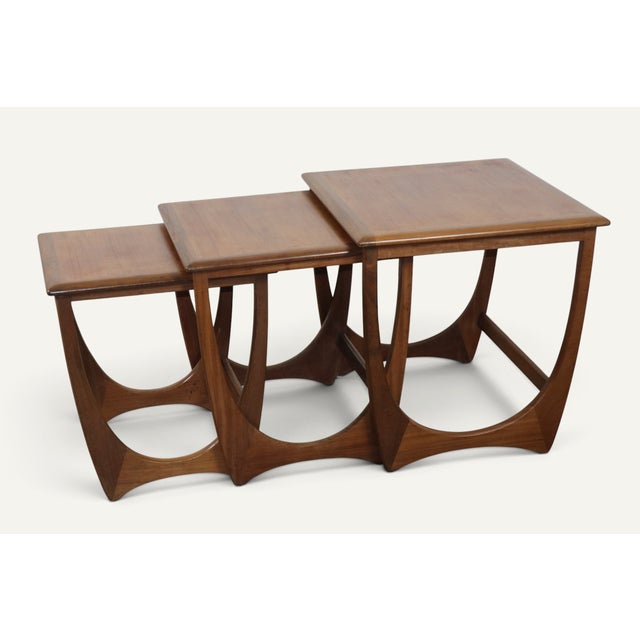 1960s Vintage Teak Nesting Tables from G-Plan, 1960s, Set of 3 For Sale - Image 5 of 18