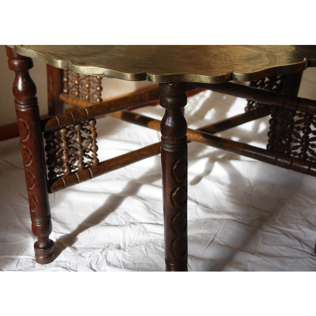 Gold Round Coffee Table, 1950s For Sale - Image 14 of 18