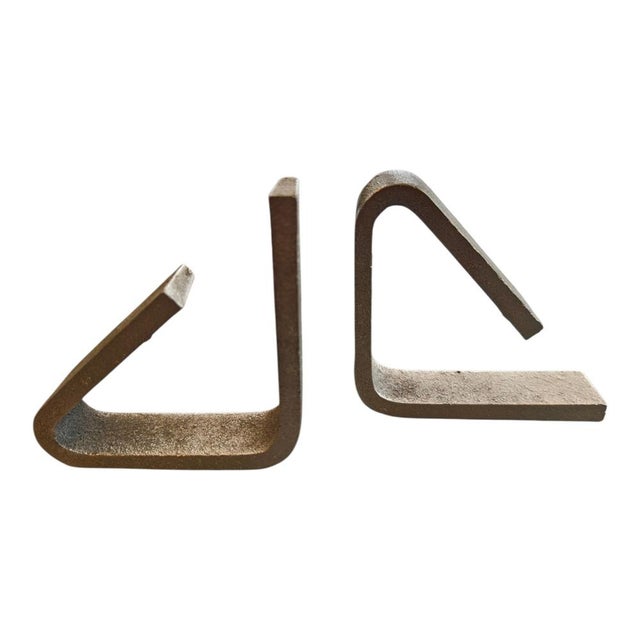 Carl Auböck Bookends by Carl Auböck for Werkstätte Carl Auböck, 1950s, Set of 2 For Sale - Image 4 of 4