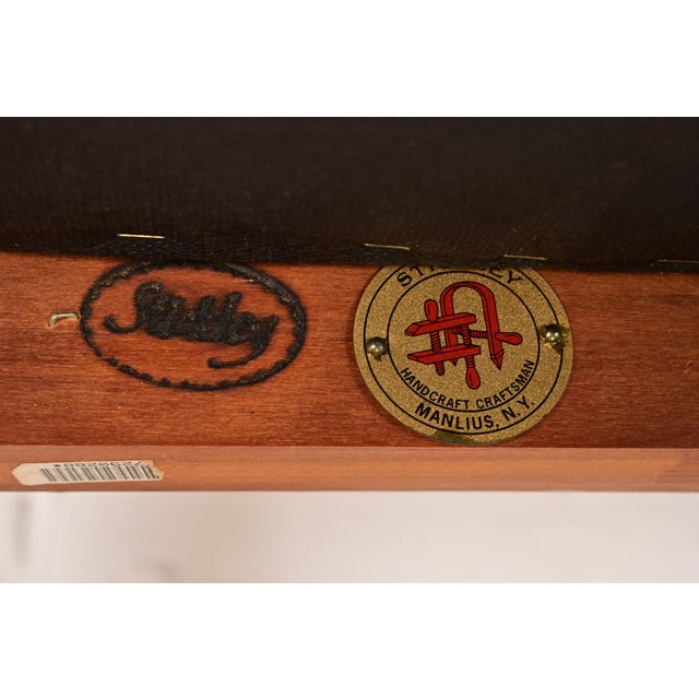 Stickley Mission Arts & Crafts Cherry Wood Spindle Back Armchairs, Pair For Sale - Image 10 of 12