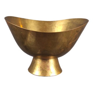 Brass Footed Bowl by Hayno Focken, 1930s For Sale