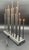 Metal Vintage Swedish Svenska Danish Modernist Electric Light Elflugan Gray Metal For Sale - Image 7 of 17