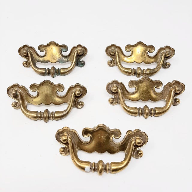Late 20th Century Keeler Traditional Chippendale Solid Brass Hardware ...