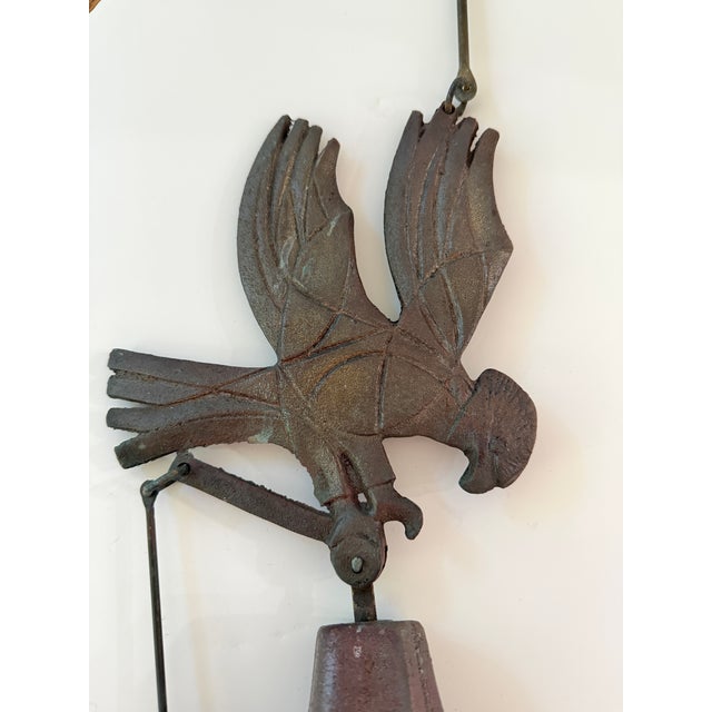 Cosanti Originals Cast Bronze 'Save the Wilderness' Eagle Wind Bell, Chime For Sale - Image 4 of 12