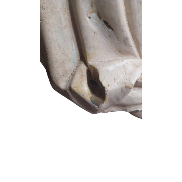 Early 20th Century Vintage Monumental Marble Ceasar Bust Sculpture For Sale - Image 5 of 5