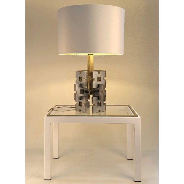Geometric Table Lamp by Gaetano Sciolari, 1970s For Sale - Image 4 of 11