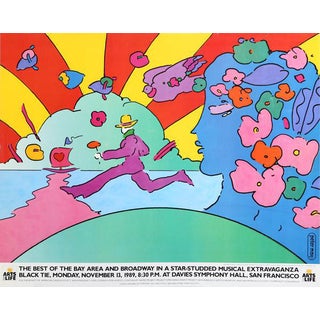 1989 Peter Max "Arts for Life" Poster For Sale