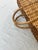 Tan Handwoven Bamboo Fan and Market Tote For Sale - Image 8 of 10