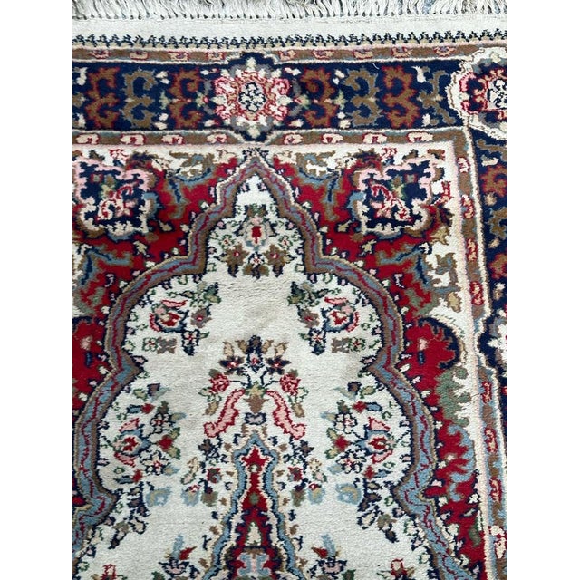 Textile Vintage Bobyrugs Kirman Rug, 1980s For Sale - Image 7 of 18
