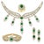 Metal Gia Cert Natural Zambian Emerald & 95 Ct Diamond 4 Piece Set 18 Kt Yellow Gold For Sale - Image 7 of 8