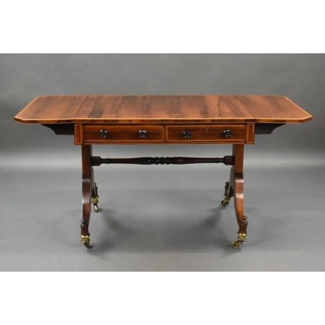 Hollywood Regency Regency Rosewood Side Table, 1820s For Sale - Image 3 of 12