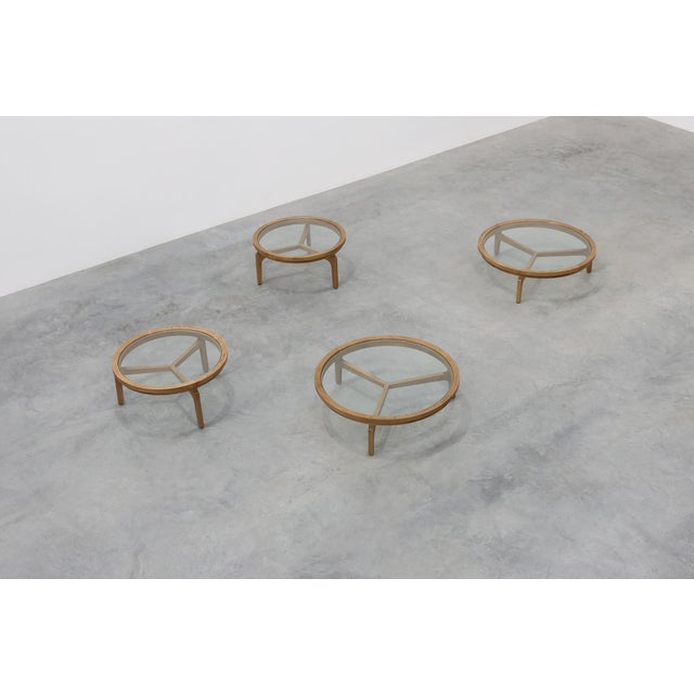 Modern Table in Ceder Wood and Glass, Italy, Late 20th Century For Sale - Image 12 of 13