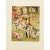 An excellent vintage full-color reproduction print after painting "The Garden of Worldly Delights" (Detail of central...