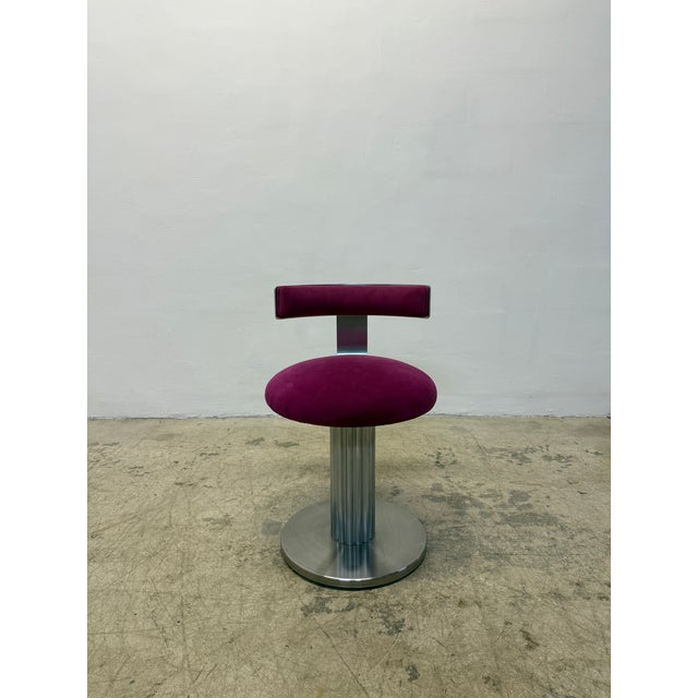 Design For Leisure Design for Leisure Art Deco Revival Low Counter Swivel Stools - Set of Four For Sale - Image 4 of 16